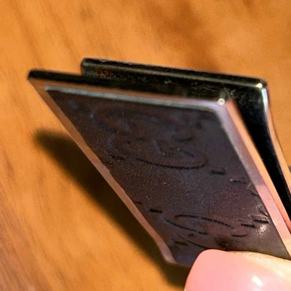 Authentic Gucci Black Leather and Metal Money Clip